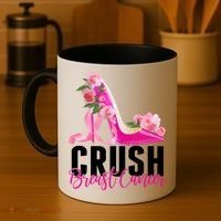 Breast Cancer Awareness Crush Breast Cancer Coffee Mug thumb 4