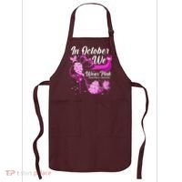 Breast Cancer Awareness In October We Wear Pink Flower High Heels Apron thumb 0