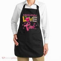 Breast Cancer Awareness In October We Wear Pink Teacher Love Apron thumb 2