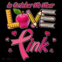 Breast Cancer Awareness In October We Wear Pink Teacher Love Coffee Mug thumb 5