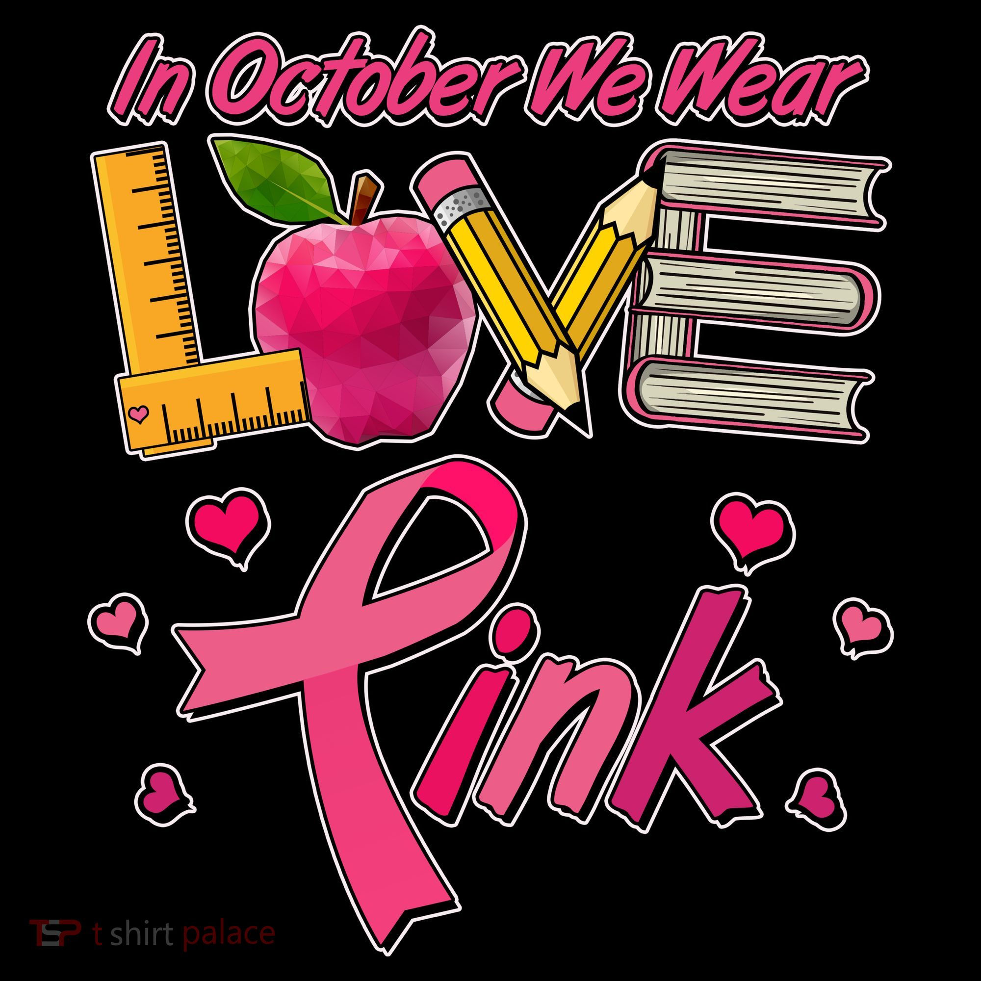 Breast Cancer Awareness In October We Wear Pink Teacher Love Coffee Mug