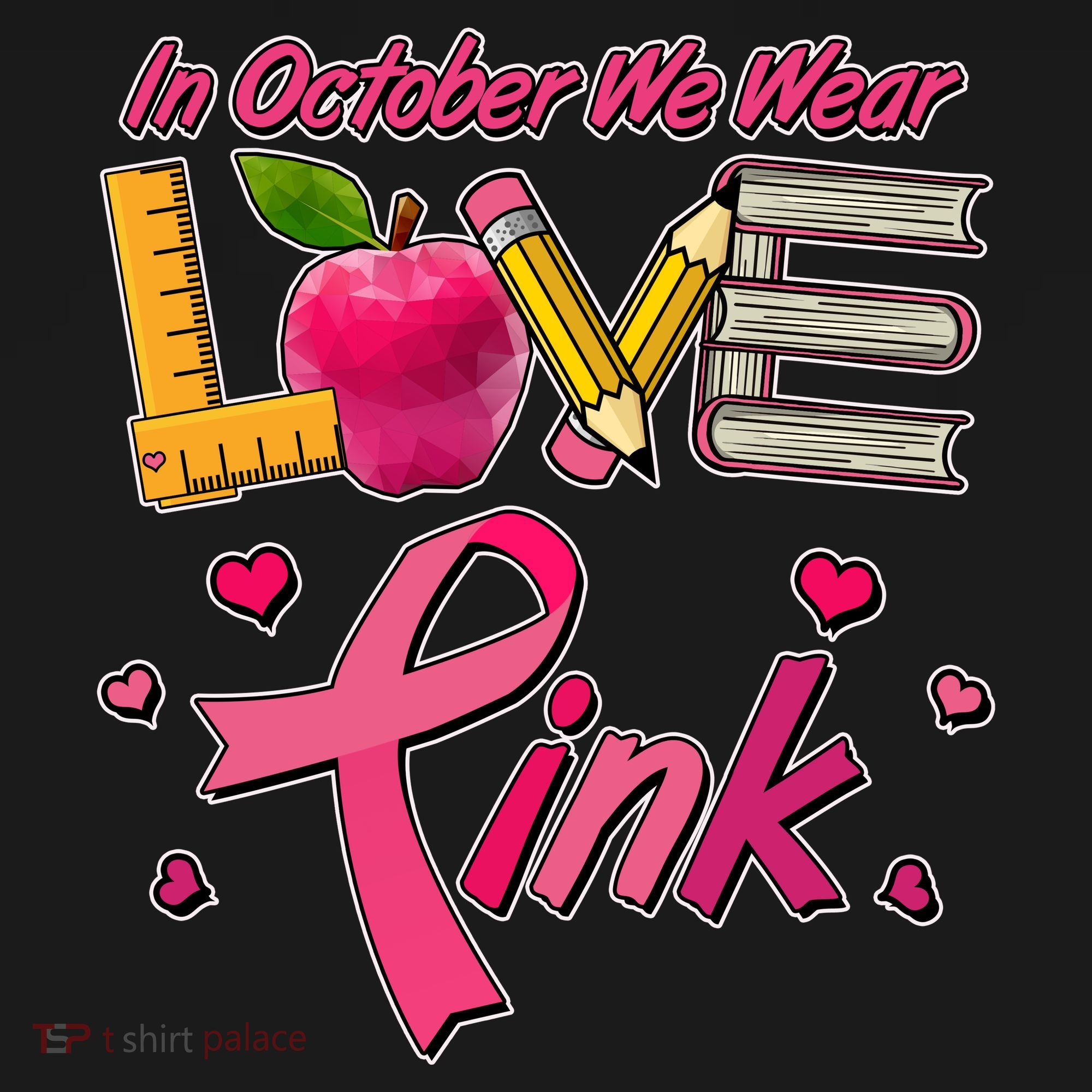 Breast Cancer Awareness In October We Wear Pink Teacher Love Coaster