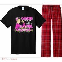 Breast Cancer Awareness Cancer Picked The Wrong Girl Warrior Pajama Set thumb 0