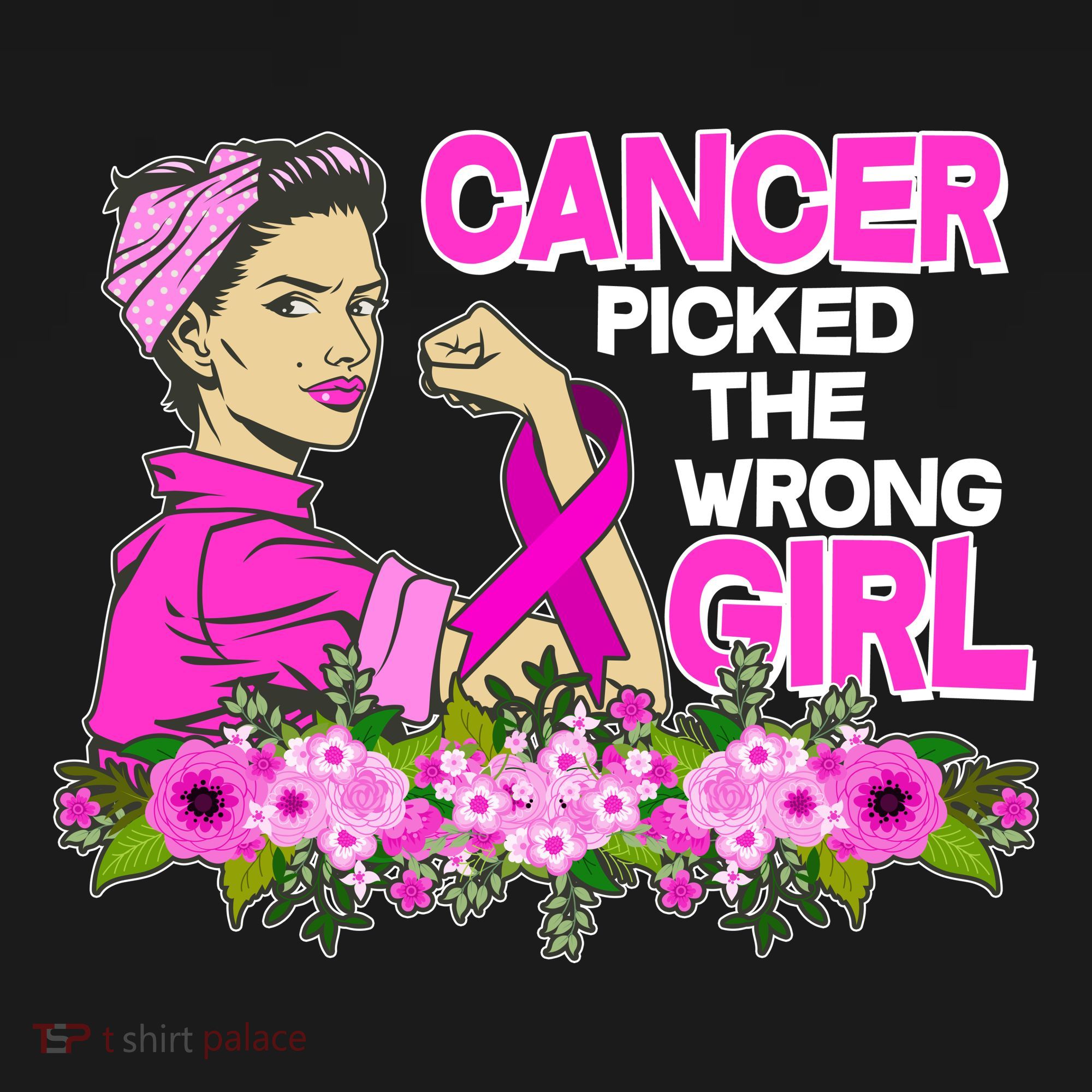 Breast Cancer Awareness Cancer Picked The Wrong Girl Warrior Mousepad