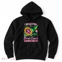 Breast Cancer Awareness Hummingbird Sunflower Hoodie thumb 0