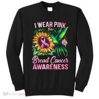 Breast Cancer Awareness Hummingbird Sunflower Sweatshirt thumb 0