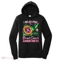 Breast Cancer Awareness Hummingbird Sunflower Women's Hoodie thumb 0