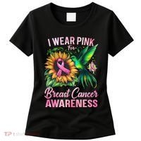 Breast Cancer Awareness Hummingbird Sunflower Women's T-Shirt thumb 0