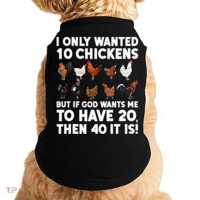 Best Chicken Art Poultry Themed Chicken Farmer Doggie Tank