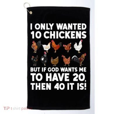 Best Chicken Art Poultry Themed Chicken Farmer Golf Towel