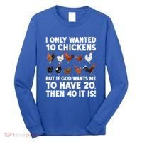 Best Chicken Art Poultry Themed Chicken Farmer Long Sleeve Shirt thumb 0