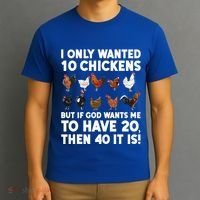 Best Chicken Art Poultry Themed Chicken Farmer T-Shirt thumb 3
