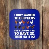 Best Chicken Art Poultry Themed Chicken Farmer Coaster thumb 0