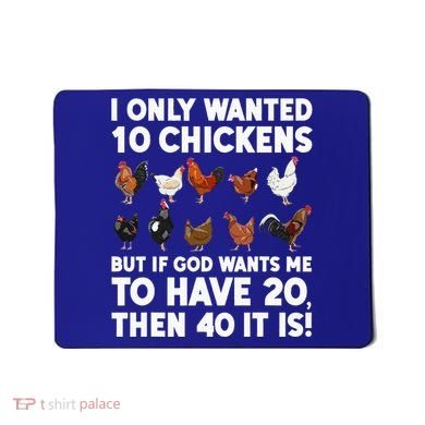 Best Chicken Art Poultry Themed Chicken Farmer Mousepad
