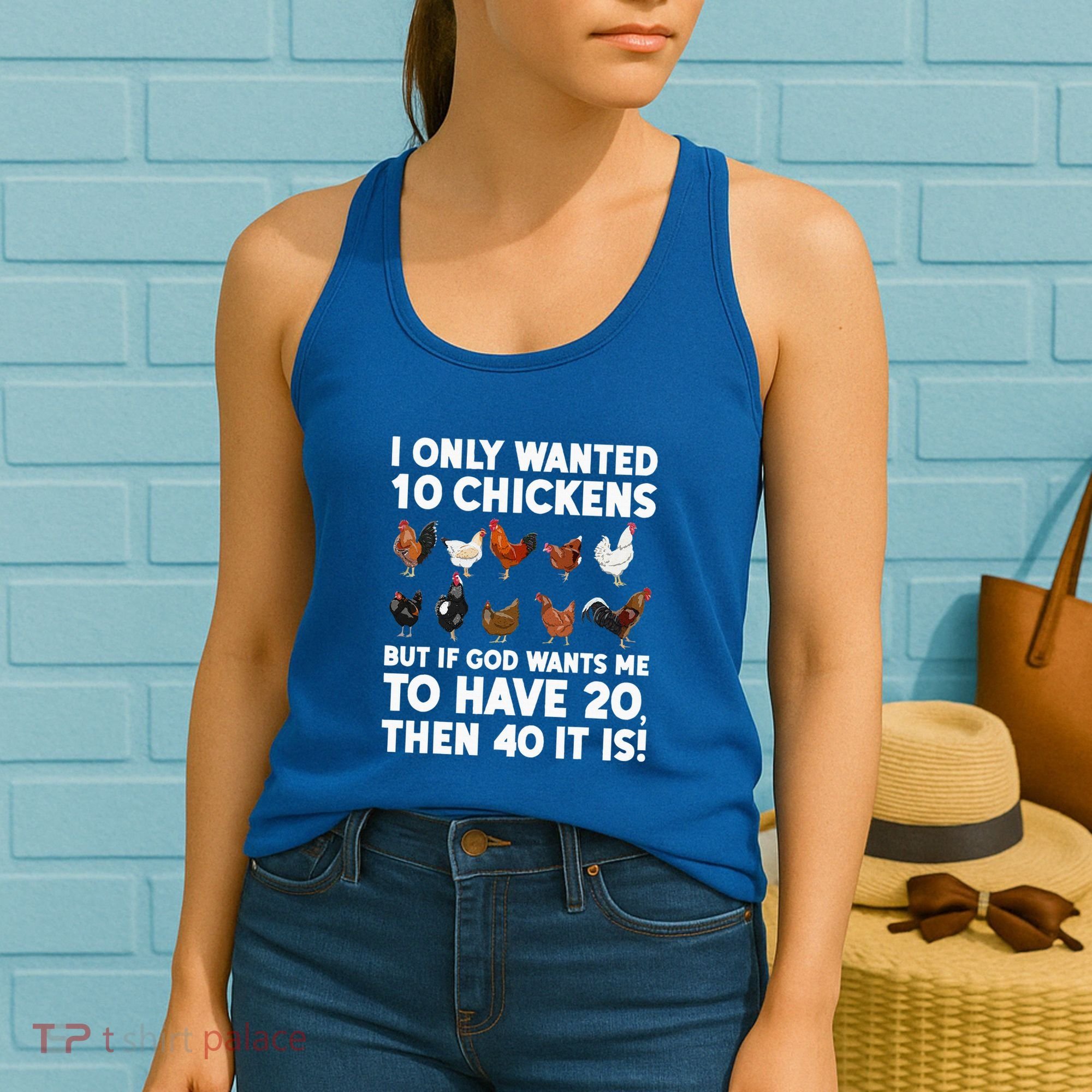 Best Chicken Art Poultry Themed Chicken Farmer Women's Tank Top