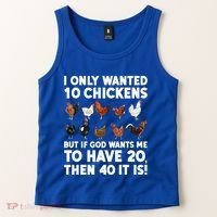 Best Chicken Art Poultry Themed Chicken Farmer Tank Top thumb 2