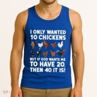 Best Chicken Art Poultry Themed Chicken Farmer Tank Top thumb 3