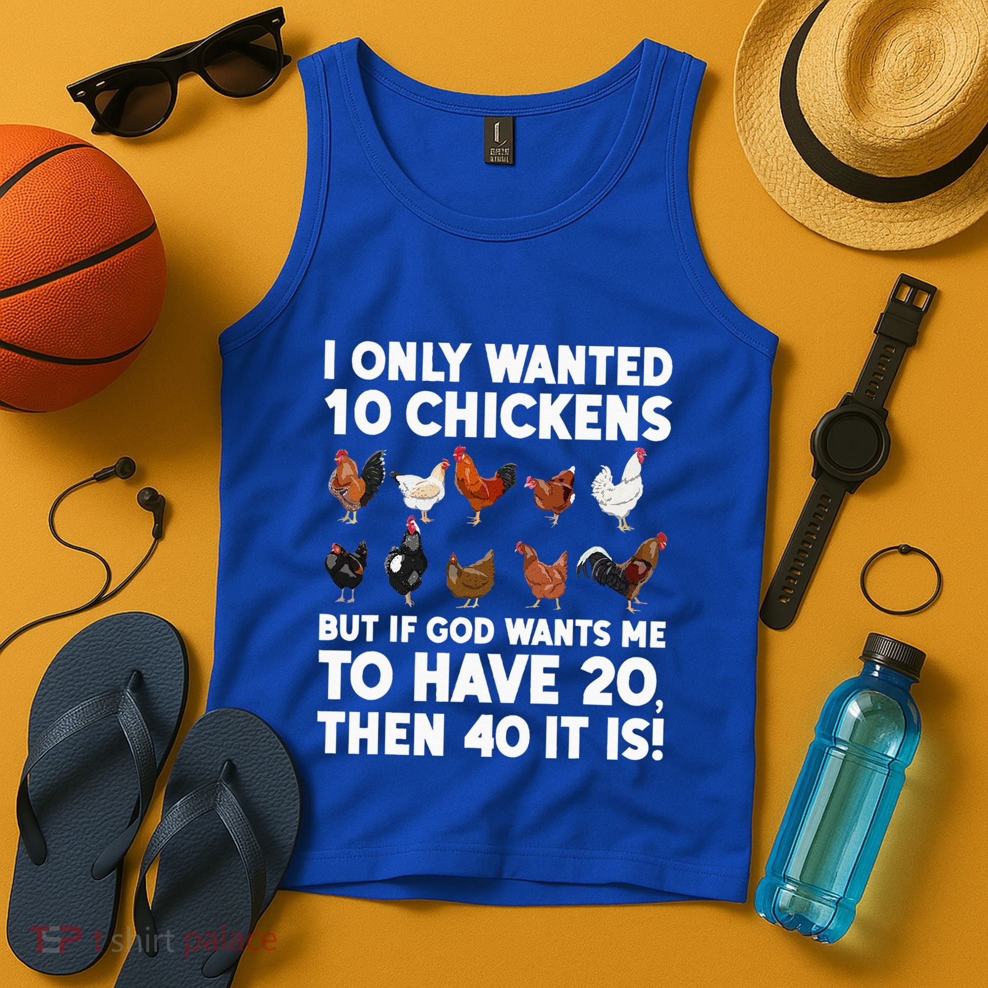 Best Chicken Art Poultry Themed Chicken Farmer Tank Top