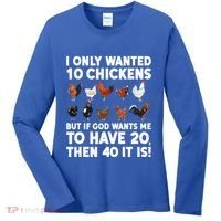Best Chicken Art Poultry Themed Chicken Farmer Women's Long Sleeve Shirt thumb 0