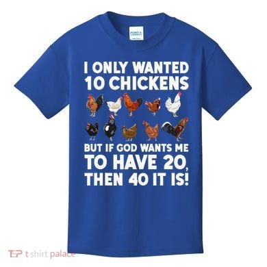 Best Chicken Art Poultry Themed Chicken Farmer Kids T-Shirt