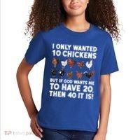 Best Chicken Art Poultry Themed Chicken Farmer Kids T-Shirt thumb 2