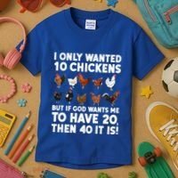 Best Chicken Art Poultry Themed Chicken Farmer Kids T-Shirt thumb 3