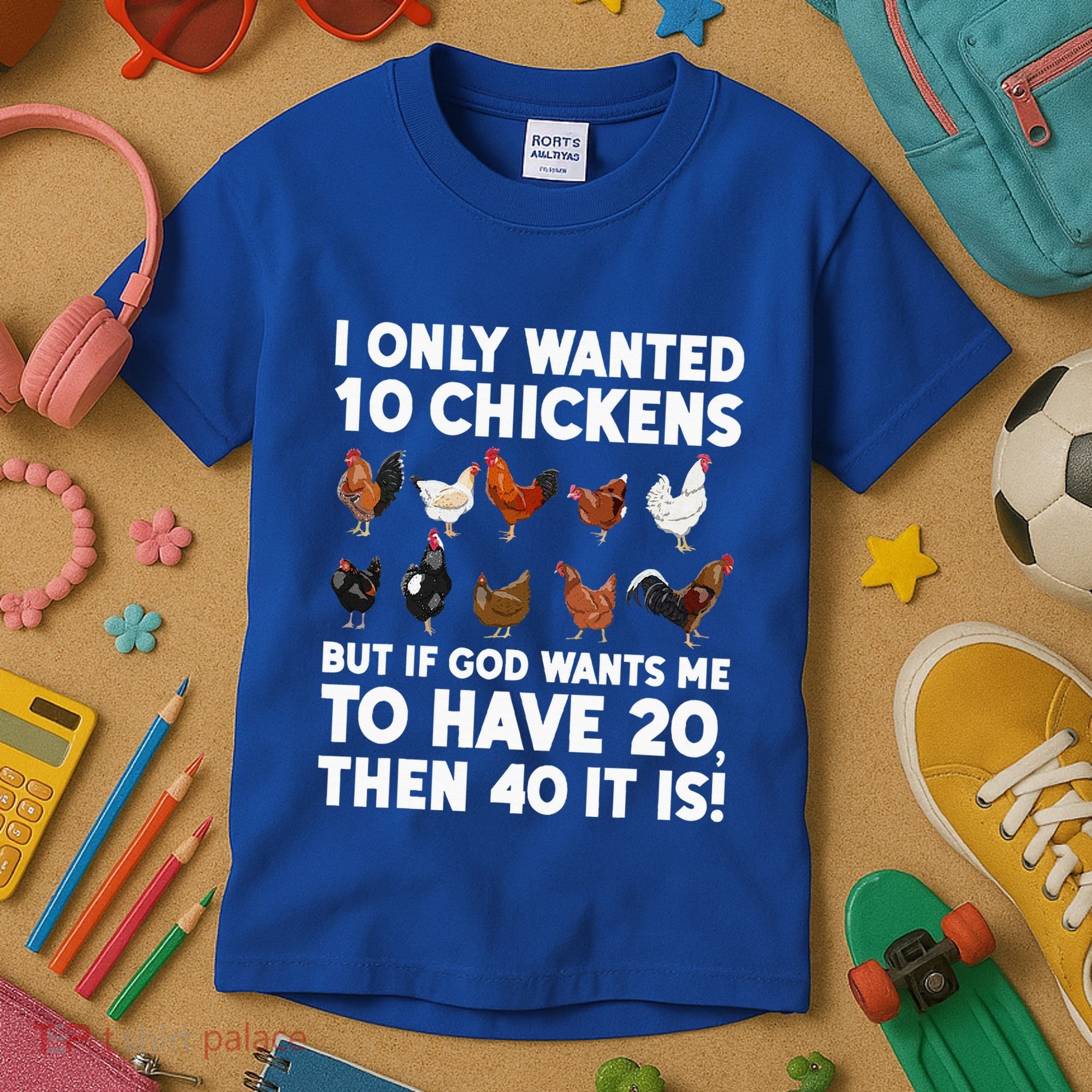 Best Chicken Art Poultry Themed Chicken Farmer Kids T-Shirt
