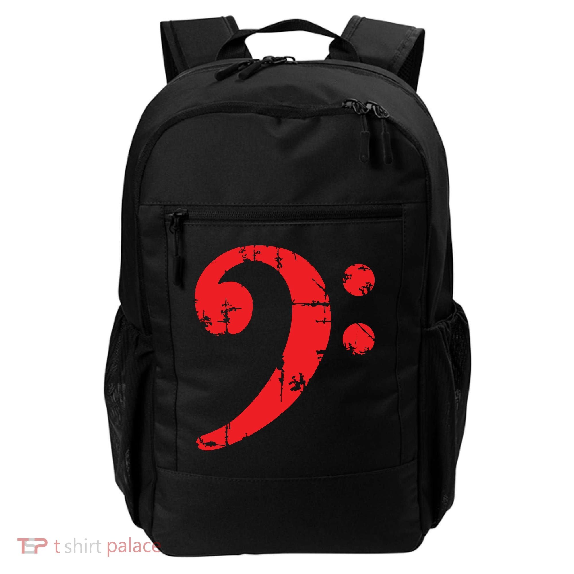 Bass Clef Antique Red Bass Players Backpack
