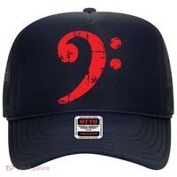 Bass Clef Antique Red Bass Players Hat thumb 0