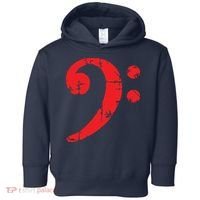 Bass Clef Antique Red Bass Players Toddler Hoodie thumb 0