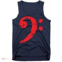 Bass Clef Antique Red Bass Players Tank Top thumb 0