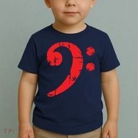 Bass Clef Antique Red Bass Players Toddler T-Shirt thumb 2