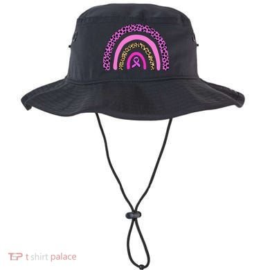 Breast Cancer Awareness Rainbow Leopard Design Bucket Hat