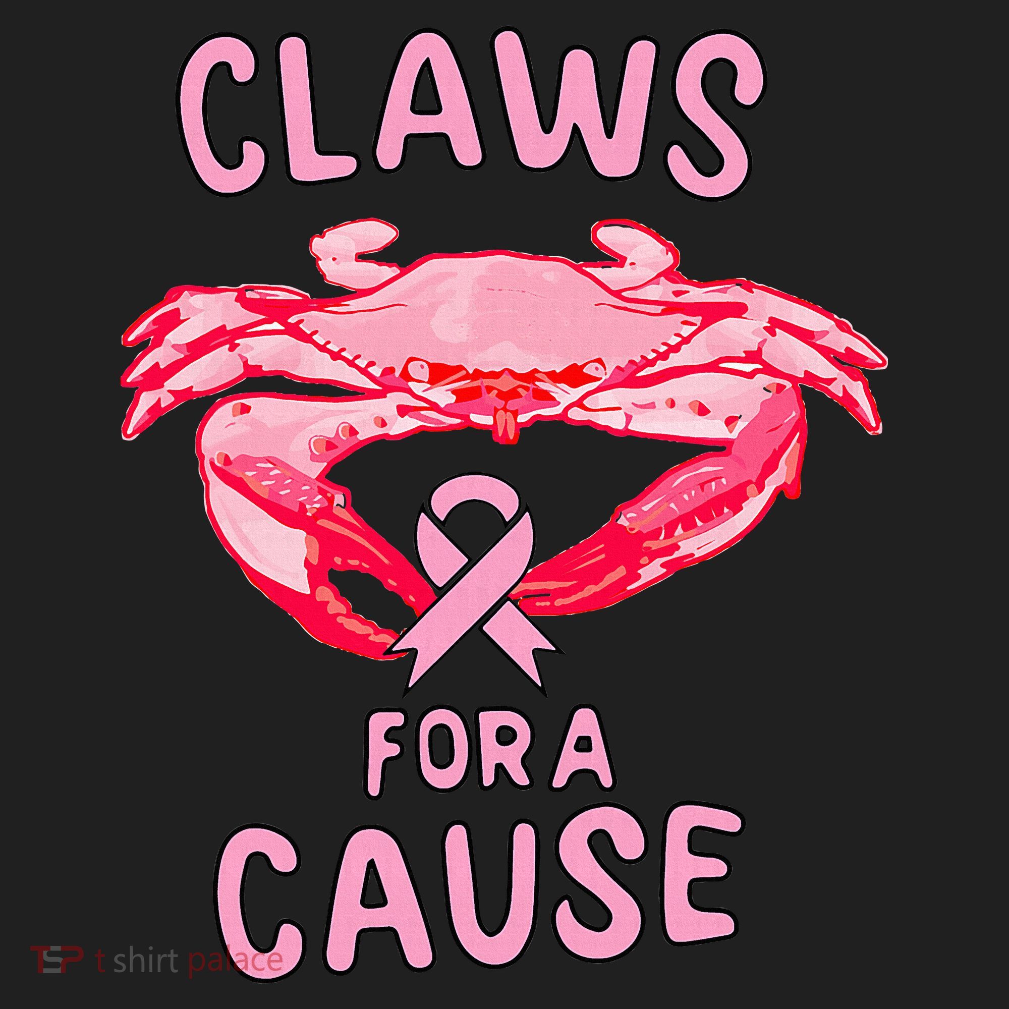 Breast Cancer Awareness Claws For A Cause Crab Women's Sweatshirt