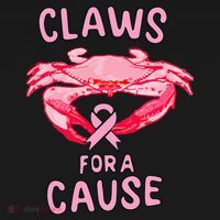 Breast Cancer Awareness Claws For A Cause Crab Long Sleeve Shirt thumb 2
