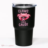 Breast Cancer Awareness Claws For A Cause Crab Tumbler thumb 0