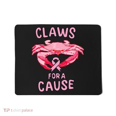 Breast Cancer Awareness Claws For A Cause Crab Mousepad