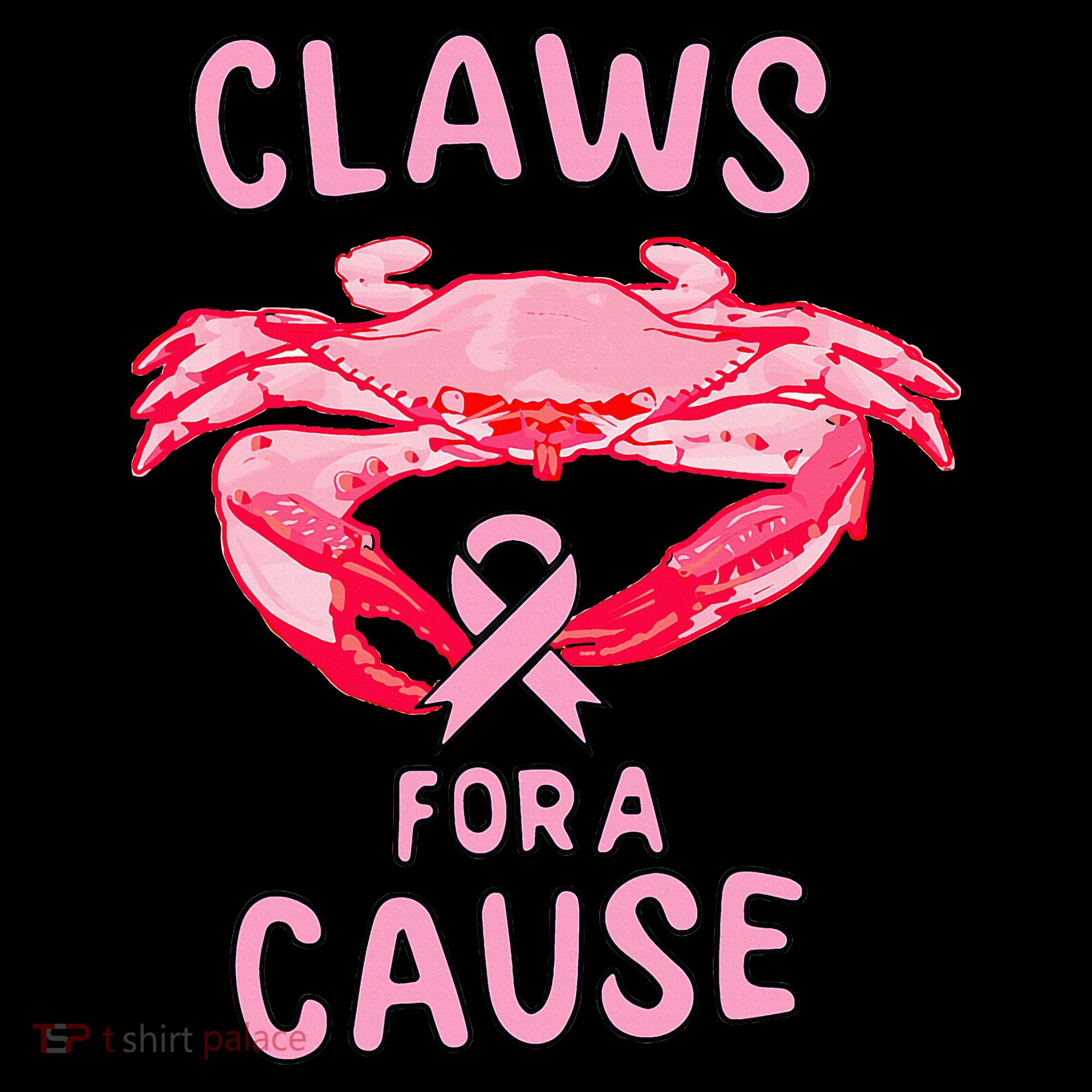 Breast Cancer Awareness Claws For A Cause Crab Women's Tank Top