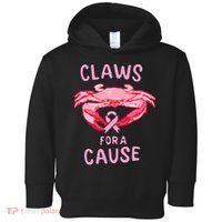 Breast Cancer Awareness Claws For A Cause Crab Toddler Hoodie thumb 0