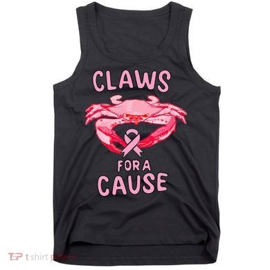 Breast Cancer Awareness Claws For A Cause Crab Tank Top