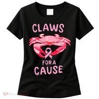 Breast Cancer Awareness Claws For A Cause Crab Women's T-Shirt thumb 0