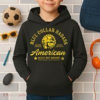 Blue Collar Badass Kids Hoodie thumb 2