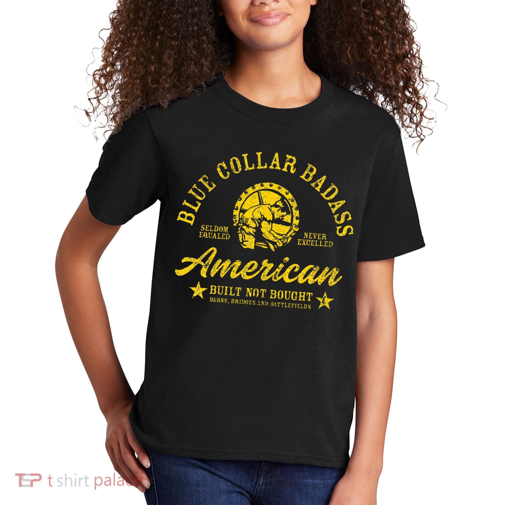 Blue Collar Badass Kids T-Shirt