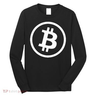 Bitcoin Cryptocurrency Btc Neck Position Bitcoin Long Sleeve Shirt