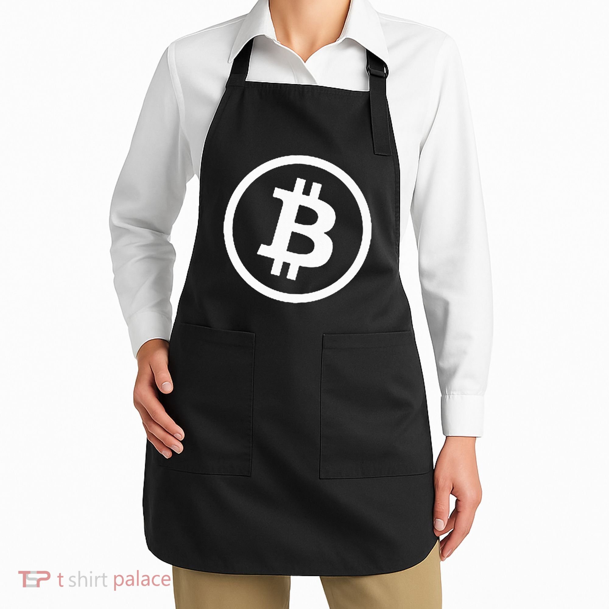 Bitcoin Cryptocurrency Btc Neck Position Bitcoin Apron