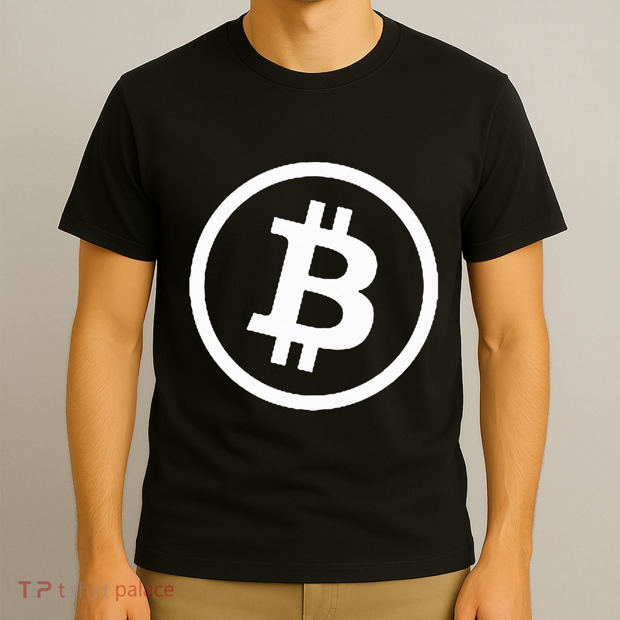 Bitcoin Cryptocurrency Btc Neck Position Bitcoin T-Shirt