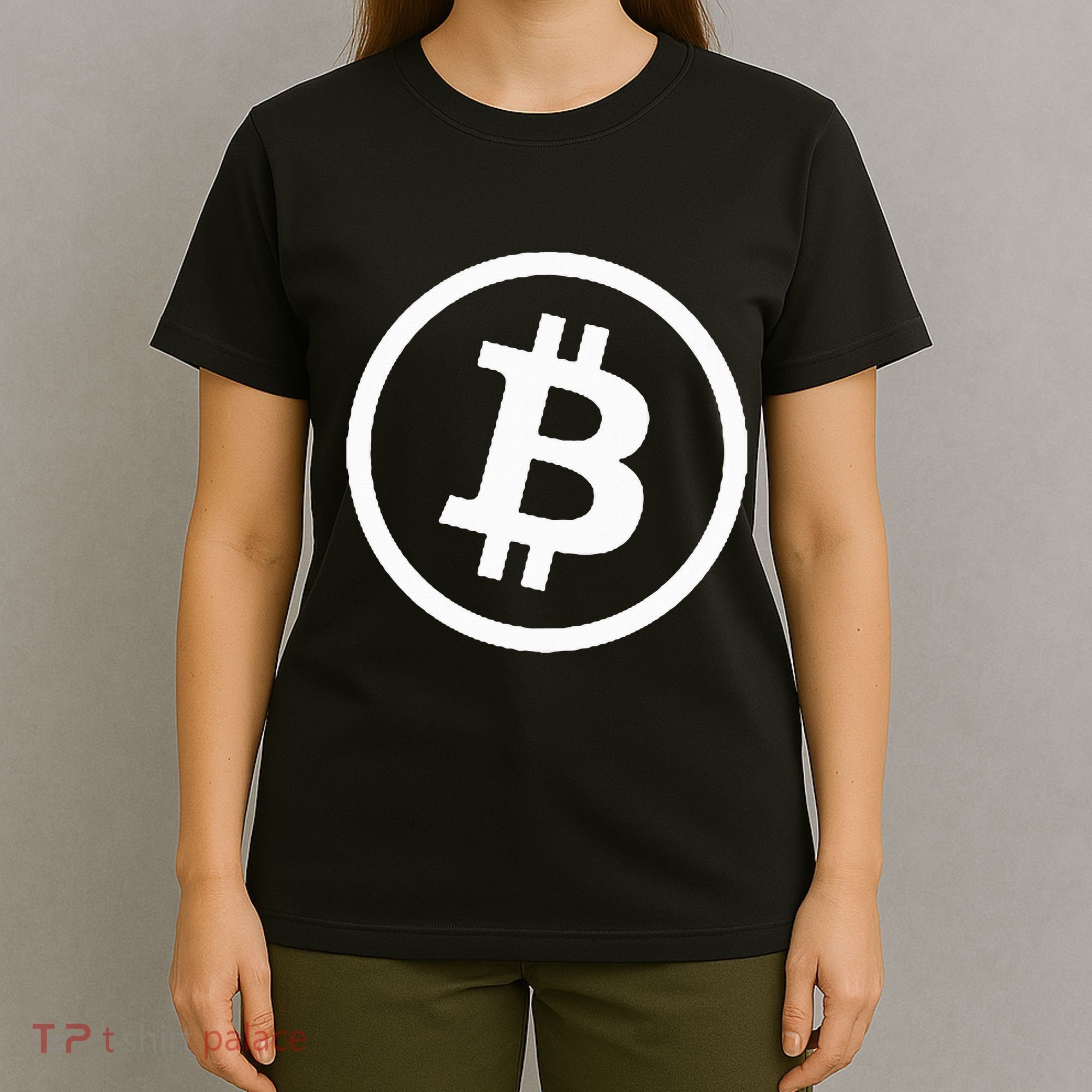 Bitcoin Cryptocurrency Btc Neck Position Bitcoin T-Shirt