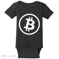 Bitcoin Cryptocurrency Btc Neck Position Bitcoin Baby Bodysuit thumb 0