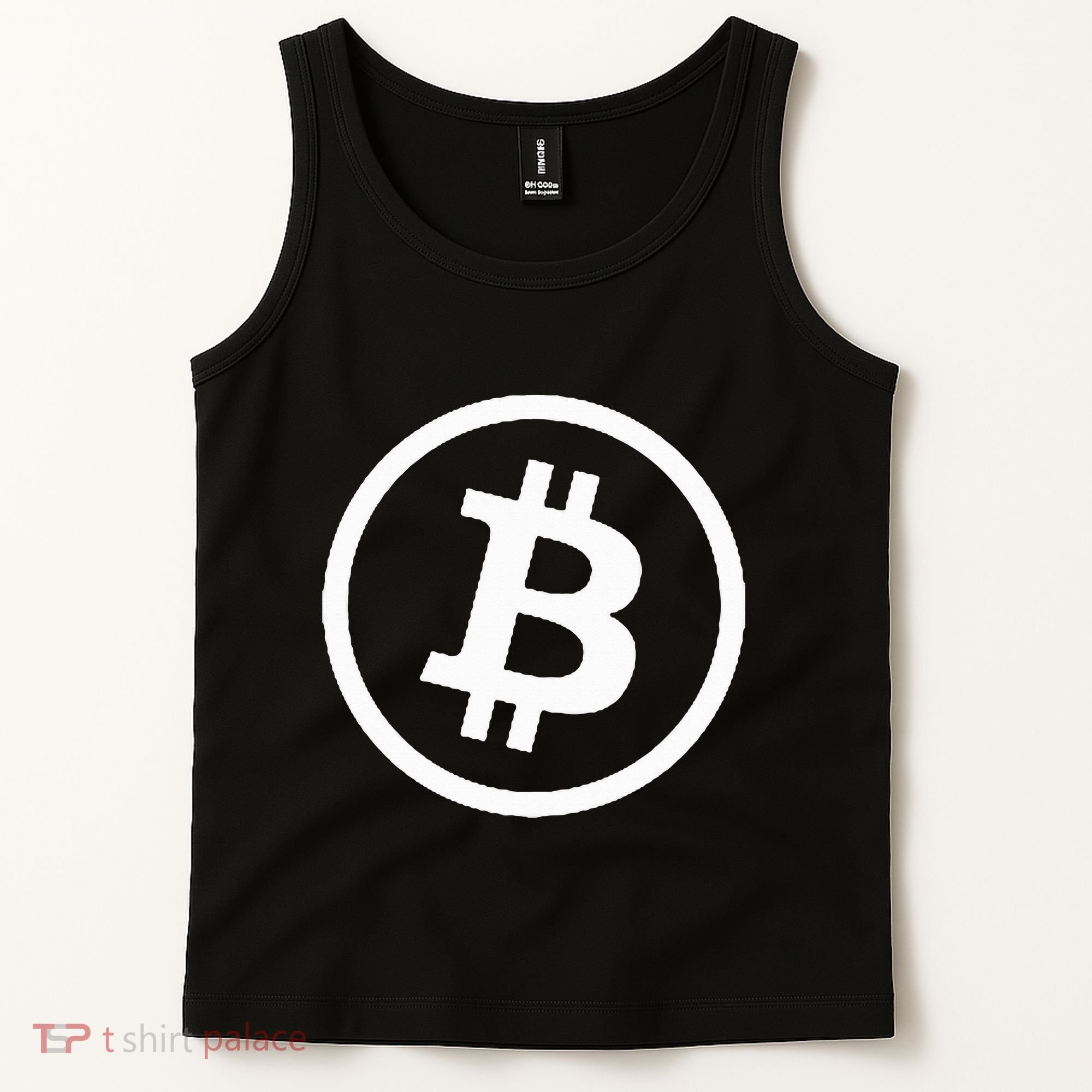 Bitcoin Cryptocurrency Btc Neck Position Bitcoin Tank Top