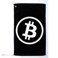 Bitcoin Cryptocurrency Btc Neck Position Bitcoin Golf Towel thumb 0